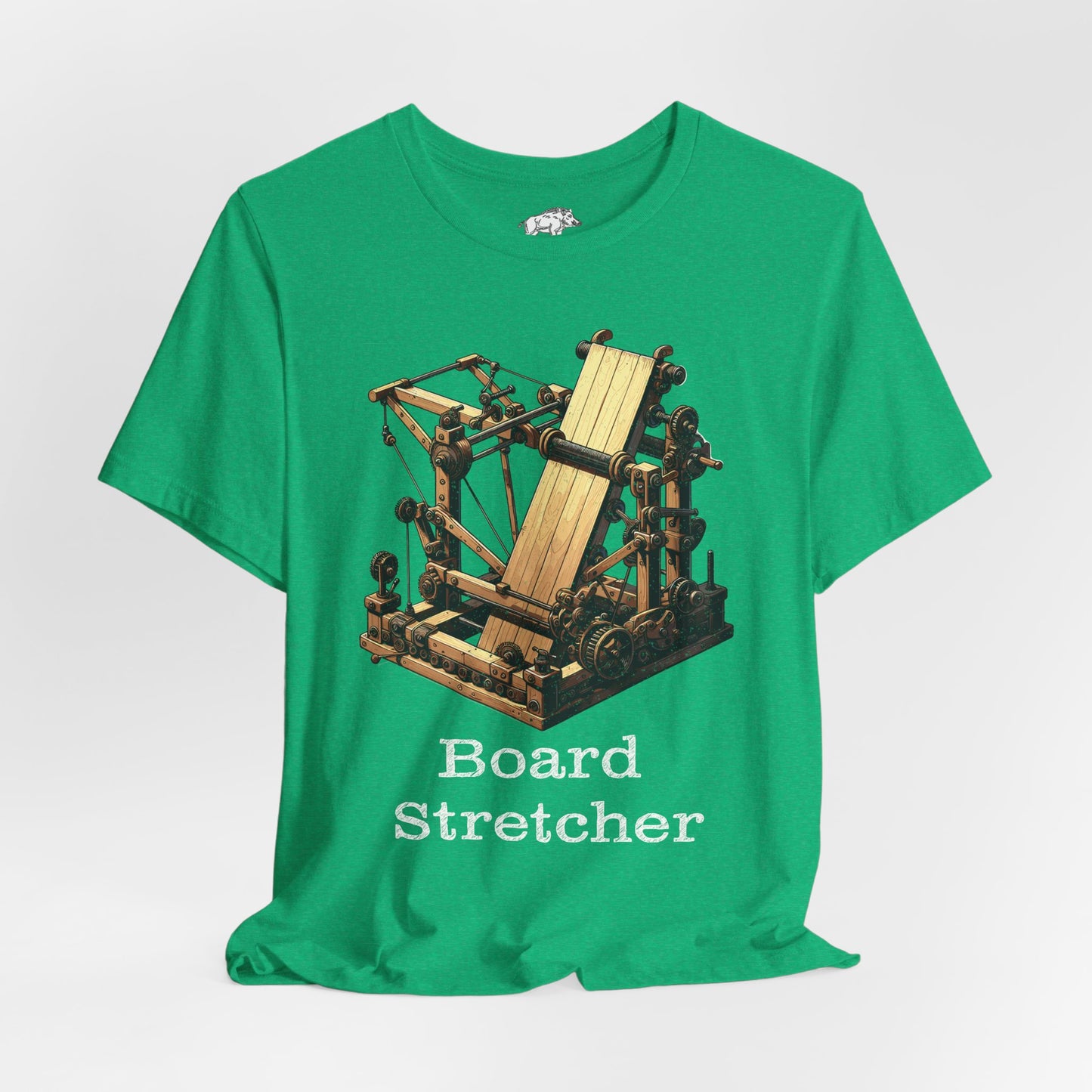 Funny Woodworking Shirt for Men - The "Board Stretcher" Mythical Tool - Carpenter Apprentice Prank Tee - Construction Gag Gift