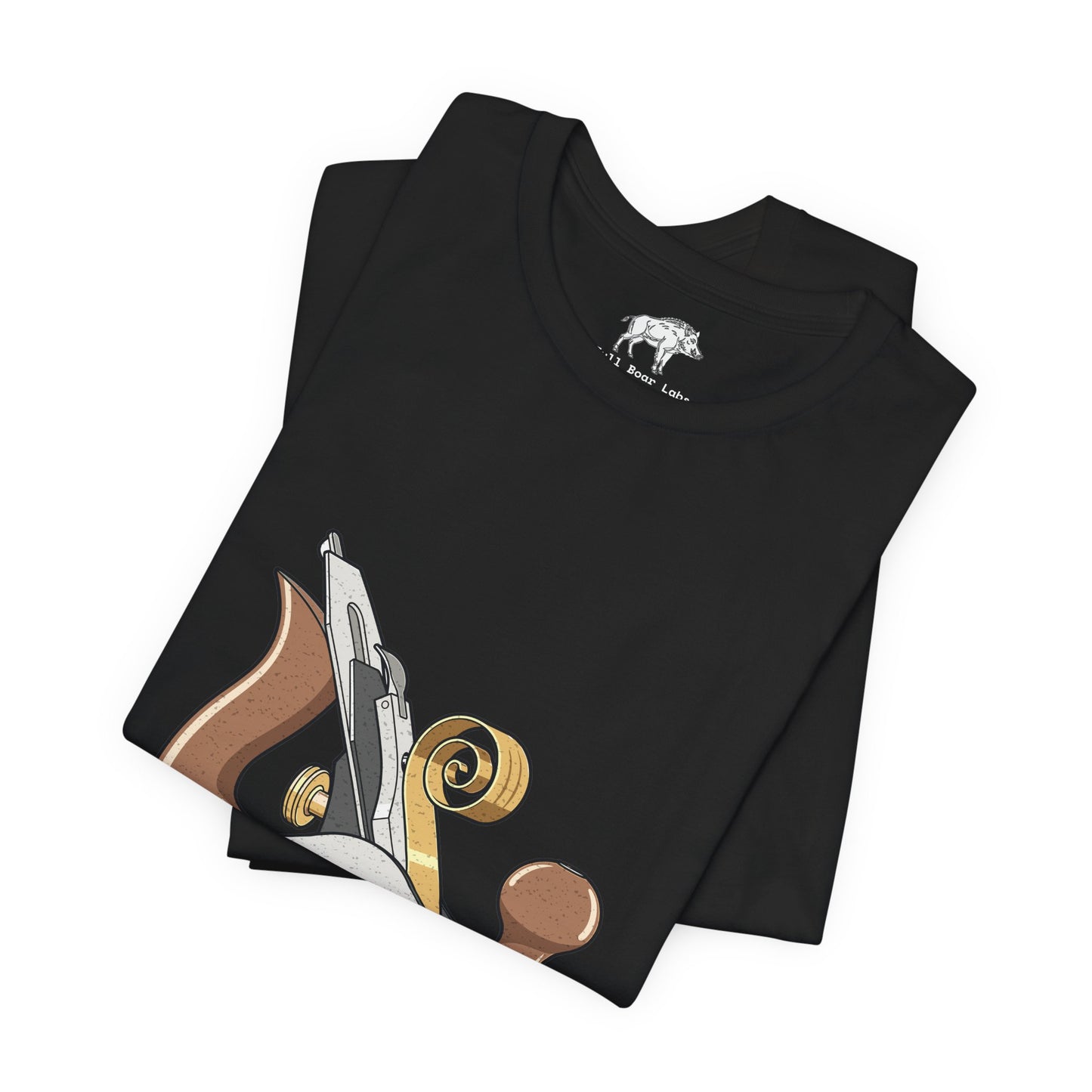 Funny Woodworking Shirt for Men - "Just Plane Crazy" Hand Tool Pun - Traditional Carpenter Gift - Hand Plane Tee