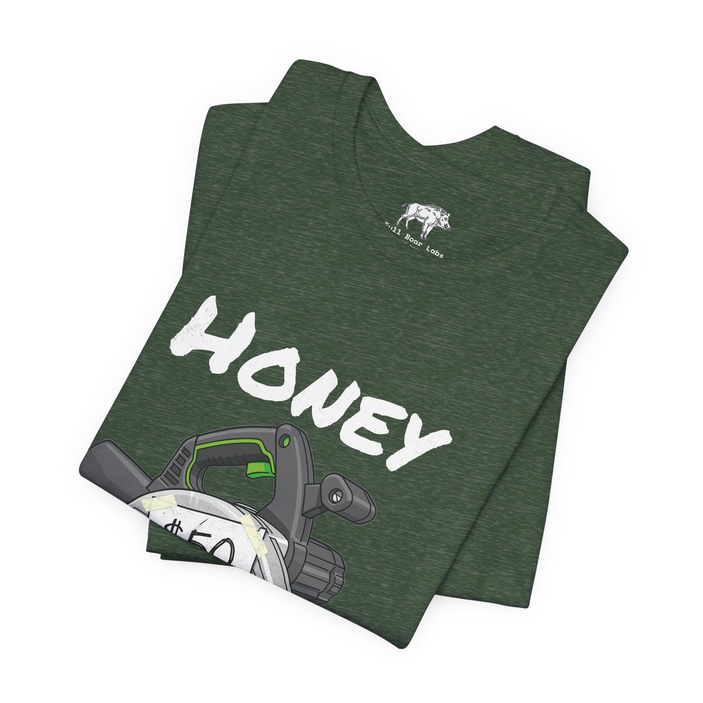 Funny Woodworker Shirt for Husband - "Honey It Was Only 50 dollars" - New Tool Dad Joke - Track Saw Carpenter Tee