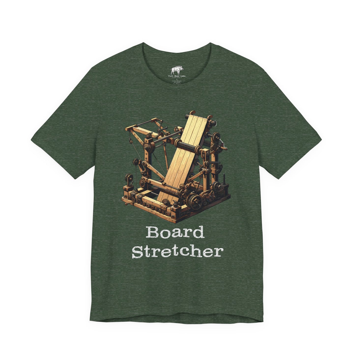 Funny Woodworking Shirt for Men - The "Board Stretcher" Mythical Tool - Carpenter Apprentice Prank Tee - Construction Gag Gift