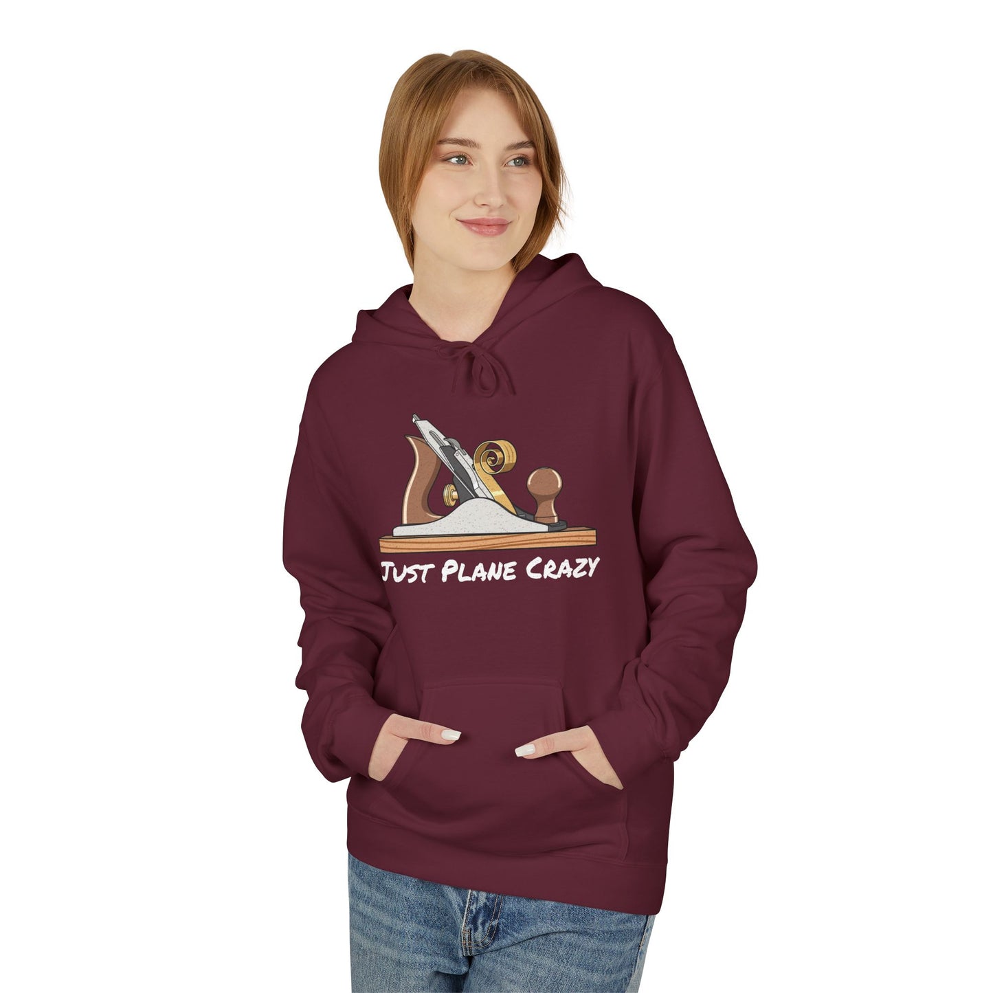 The "Just Plane Crazy" Hoodie - Woodworker Edition