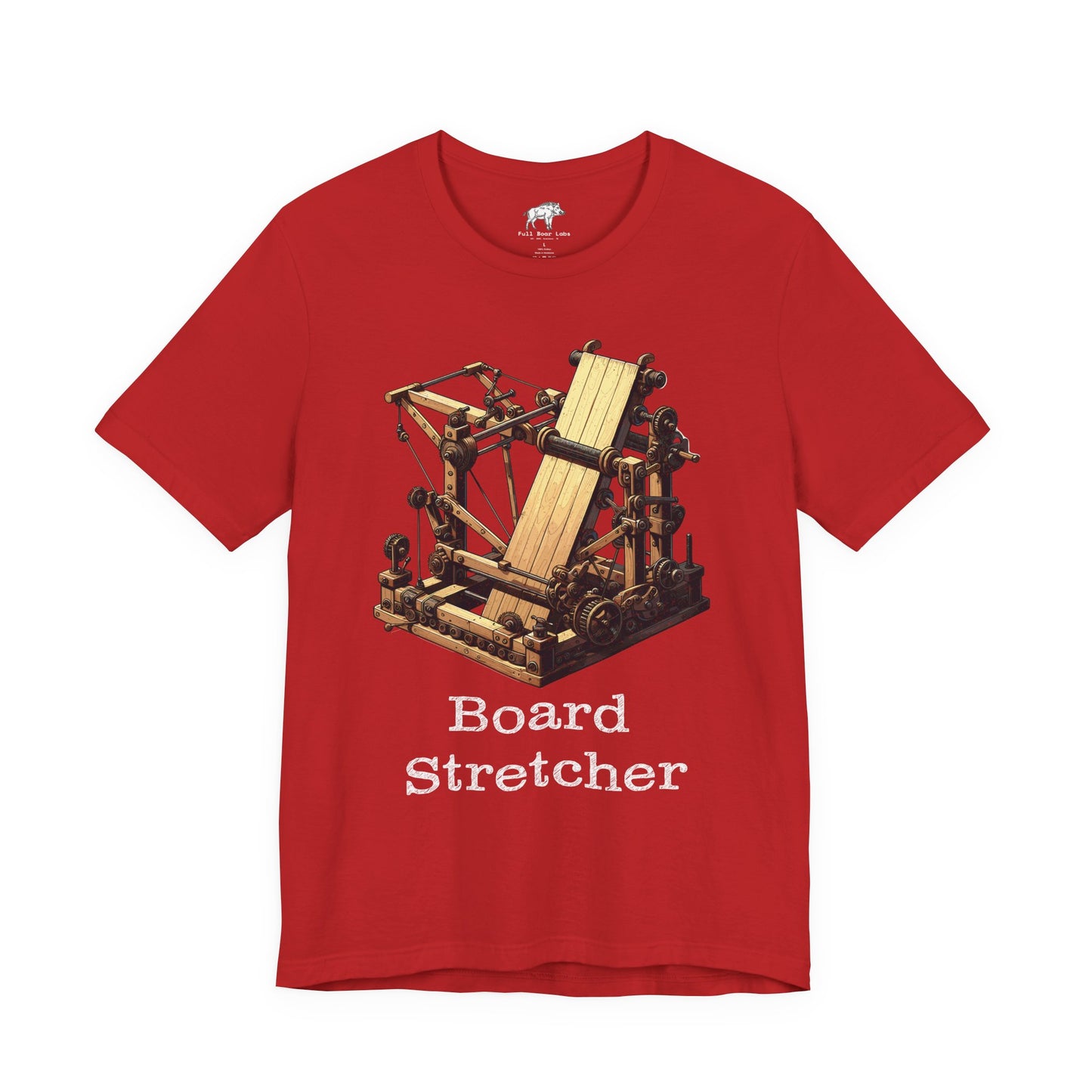 Funny Woodworking Shirt for Men - The "Board Stretcher" Mythical Tool - Carpenter Apprentice Prank Tee - Construction Gag Gift