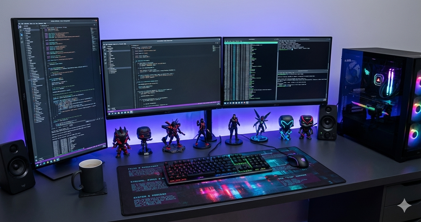 Linux Cheat Sheet Desk Mat | Cyberpunk Programmer Mousepad | Sysadmin Gift | Vim Shortcuts & Terminal Commands | Large Gaming Pad | Ubuntu