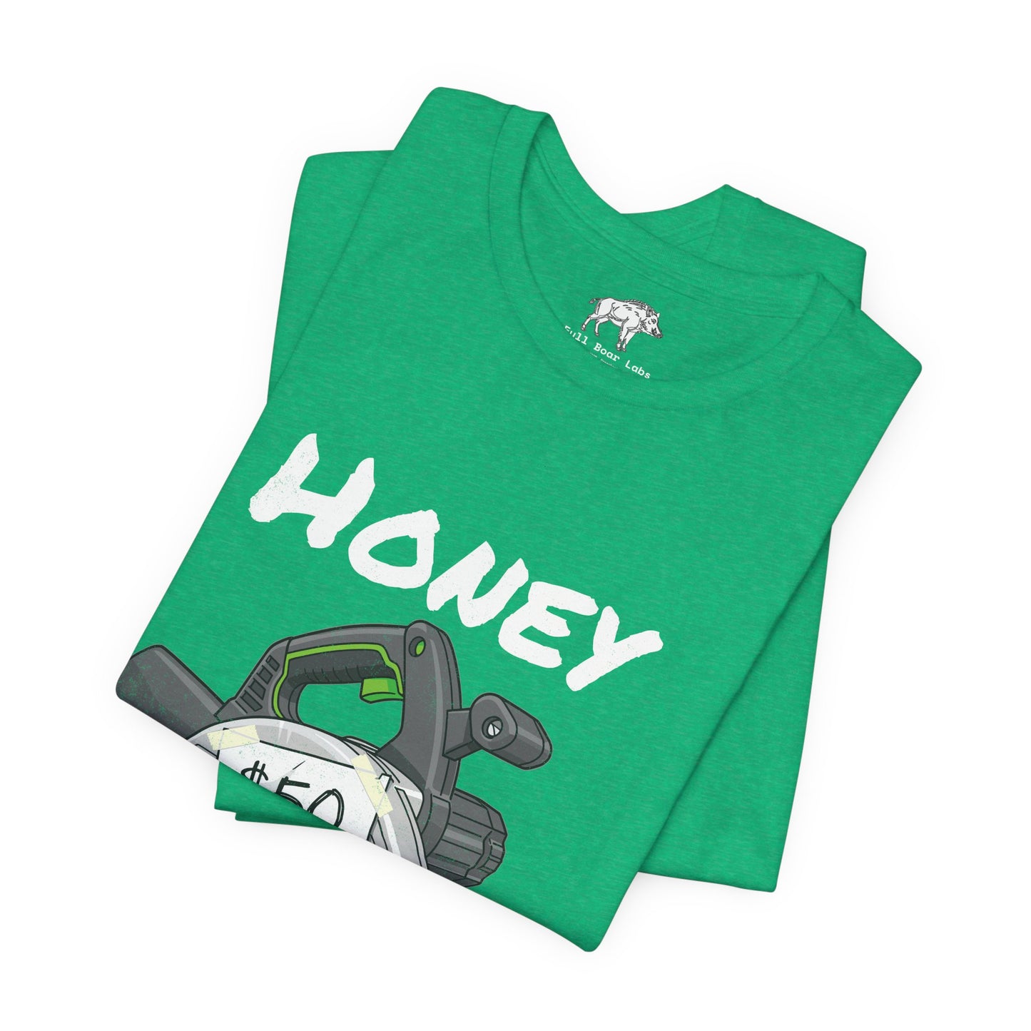 Funny Woodworker Shirt for Husband - "Honey It Was Only 50 dollars" - New Tool Dad Joke - Track Saw Carpenter Tee