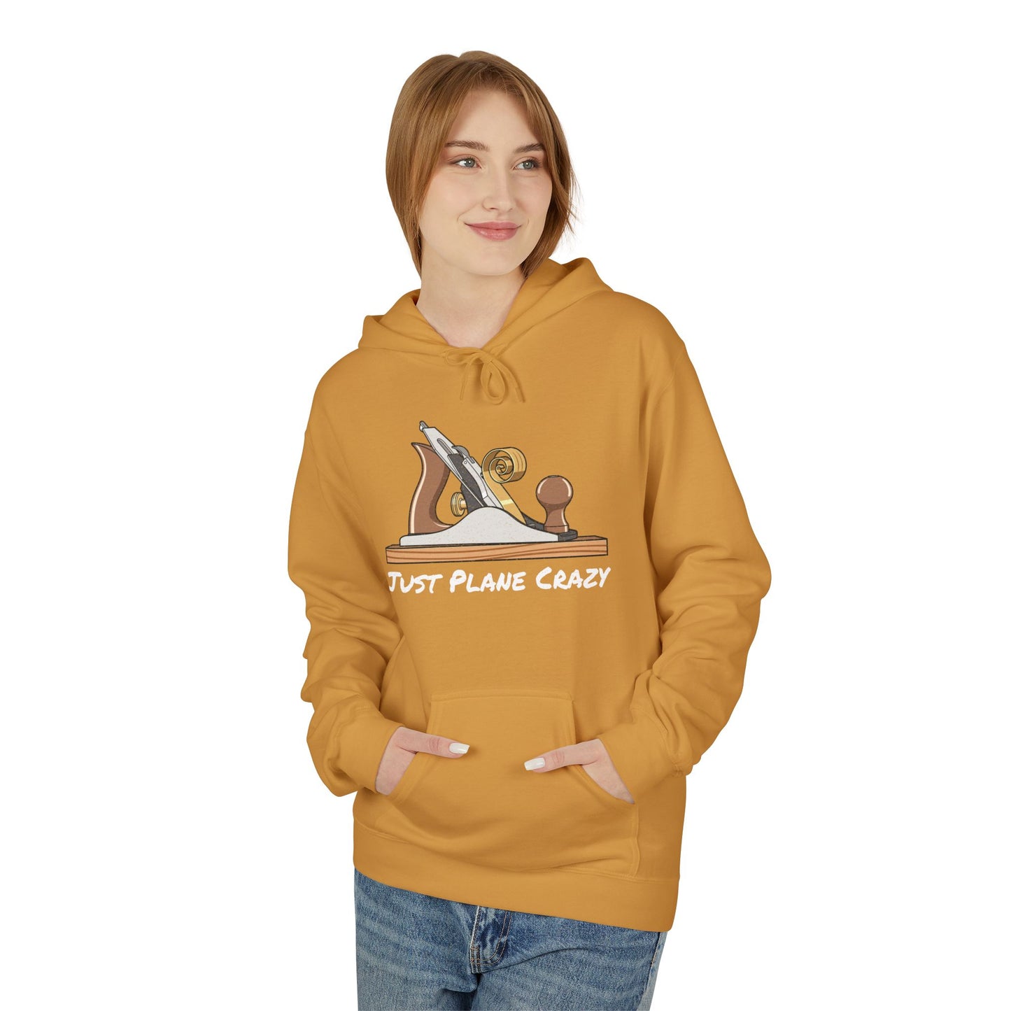 The "Just Plane Crazy" Hoodie - Woodworker Edition