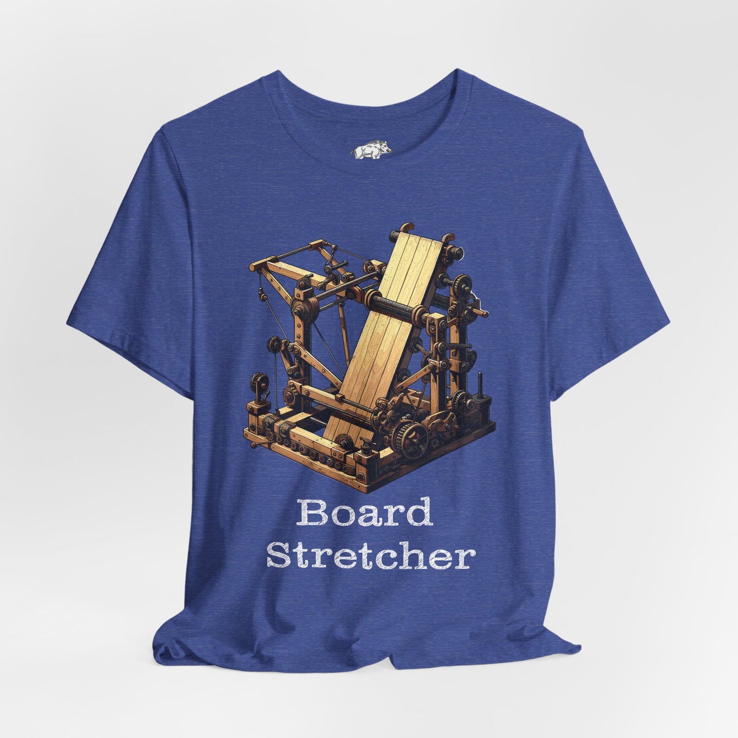 Funny Woodworking Shirt for Men - The "Board Stretcher" Mythical Tool - Carpenter Apprentice Prank Tee - Construction Gag Gift