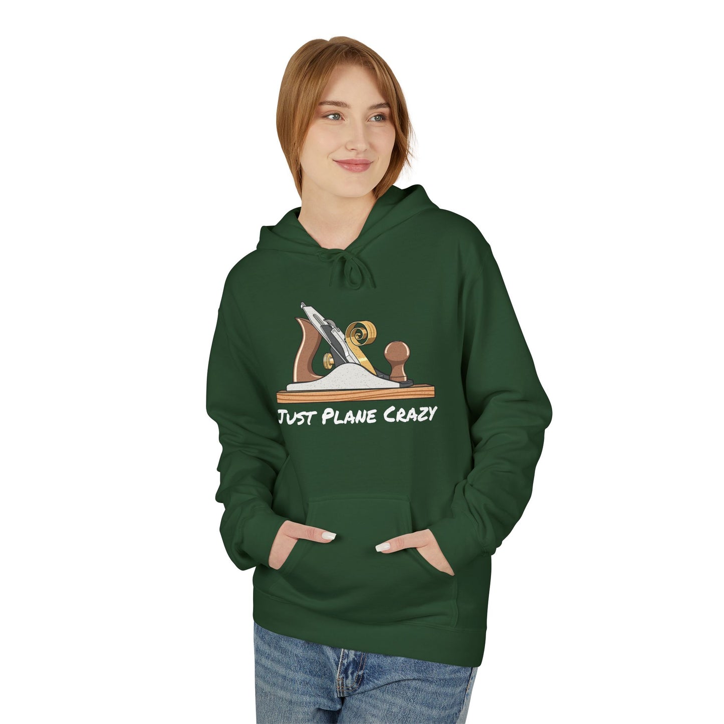 The "Just Plane Crazy" Hoodie - Woodworker Edition