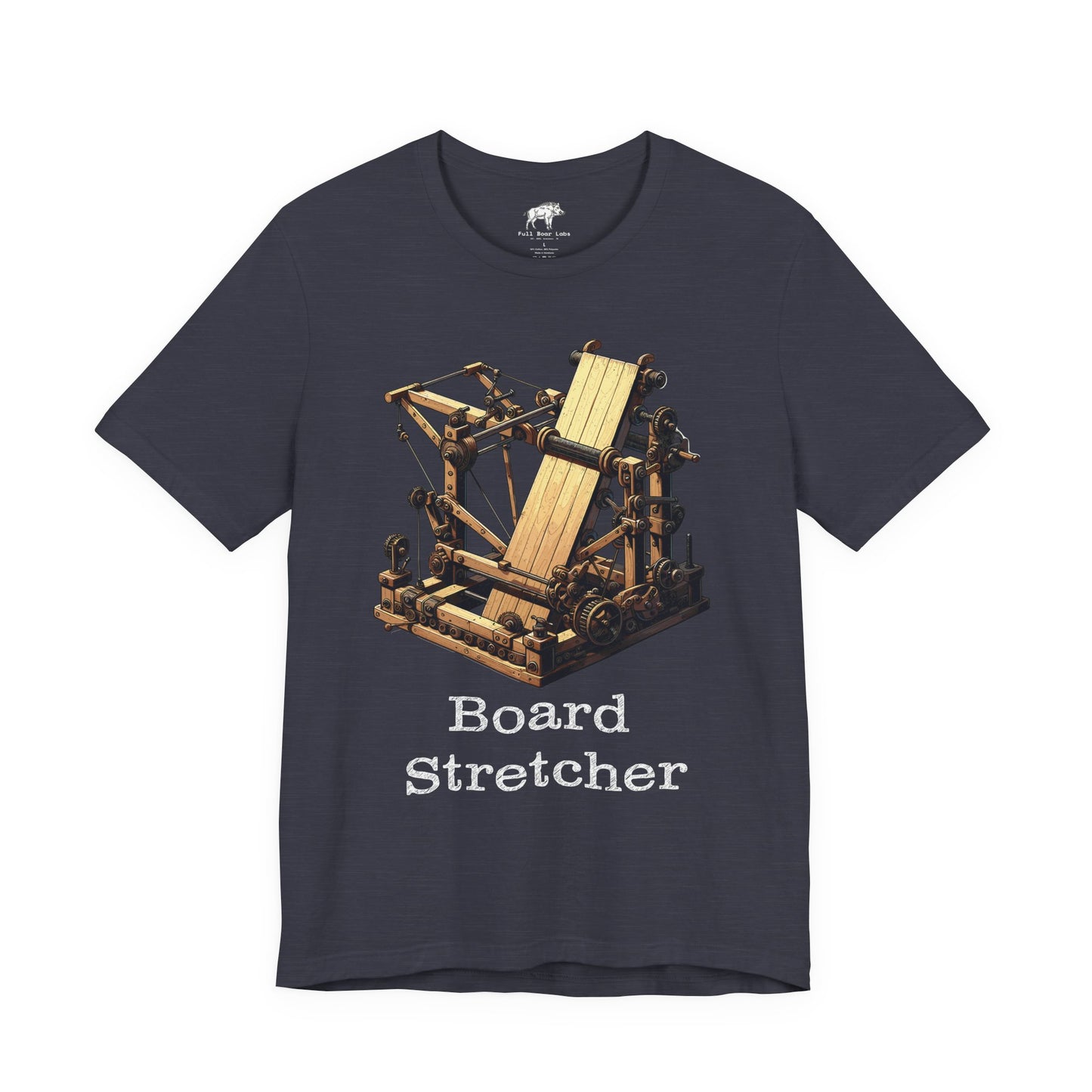 Funny Woodworking Shirt for Men - The "Board Stretcher" Mythical Tool - Carpenter Apprentice Prank Tee - Construction Gag Gift