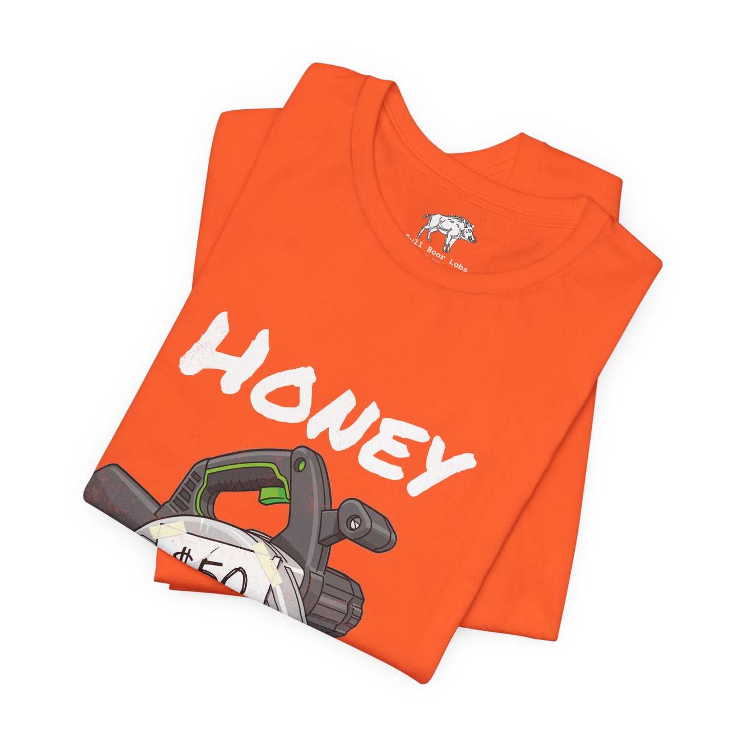 Funny Woodworker Shirt for Husband - "Honey It Was Only 50 dollars" - New Tool Dad Joke - Track Saw Carpenter Tee