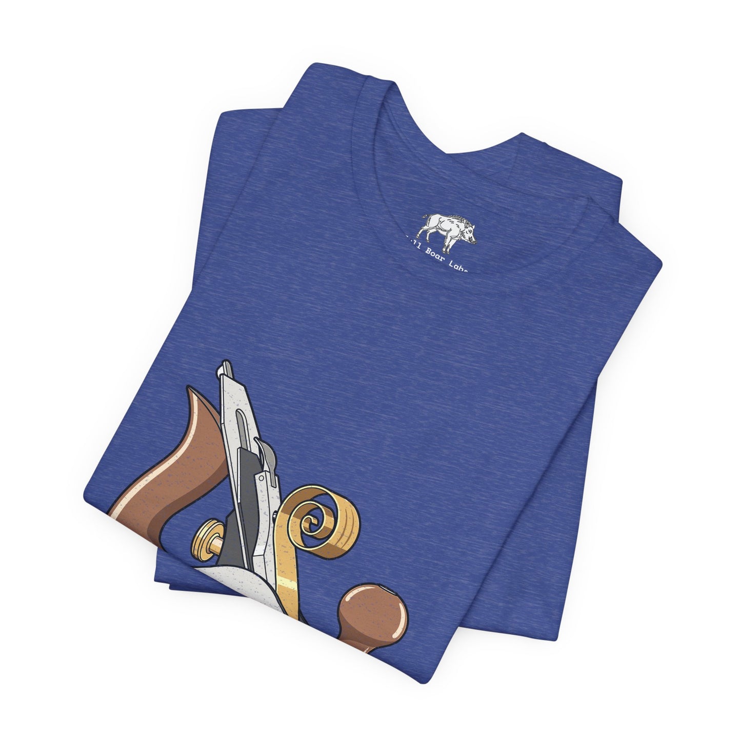 Funny Woodworking Shirt for Men - "Just Plane Crazy" Hand Tool Pun - Traditional Carpenter Gift - Hand Plane Tee